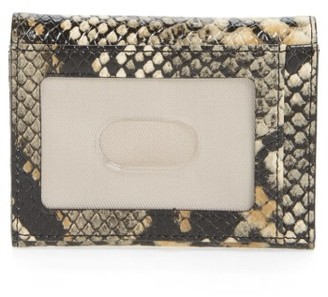 Women's Halogen Leather Card Wallet - Black