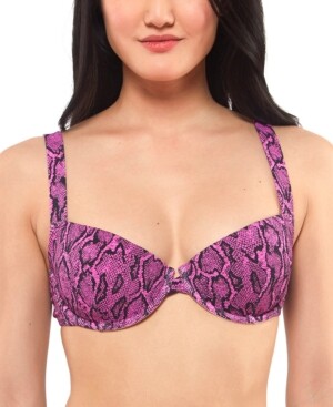 purple underwire bikini top