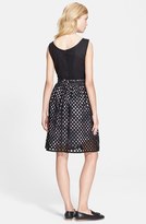 Thumbnail for your product : Carven Cutwork Overlay Print Cotton Dress