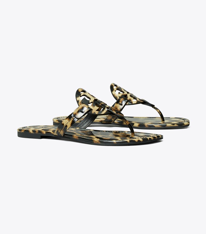 Tory Burch Miller Sandal, Printed Patent Leather - ShopStyle