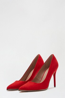 Dorothy Perkins Women's Red Draya Pointed Toe Court Shoe - 5
