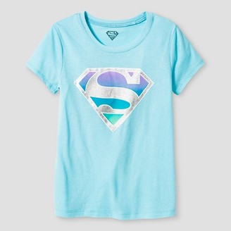 Superman Girls' Supergirl Tee - Blue