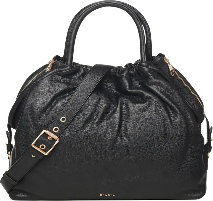 Biasia Gathered-Detail Tote Bag