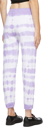 Ashley Williams Purple & White Money Lounge Pants