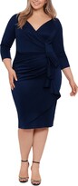 Thumbnail for your product : Xscape Evenings Plus Size Ruched Side-Ruffled Sheath Dress