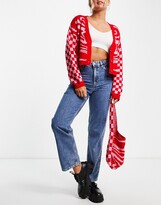 Thumbnail for your product : Monki Taiki organic cotton straight leg jeans in thrift blue