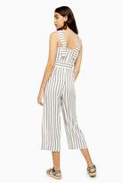 Thumbnail for your product : Topshop Ivory Stripe Pinafore Jumpsuit