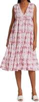 Thumbnail for your product : Merlette New York Chelsea Embroidered Cotton Midi Dress