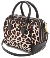 Thumbnail for your product : Tory Burch Robinson Leopard Haircalf Mini Middy Satchel