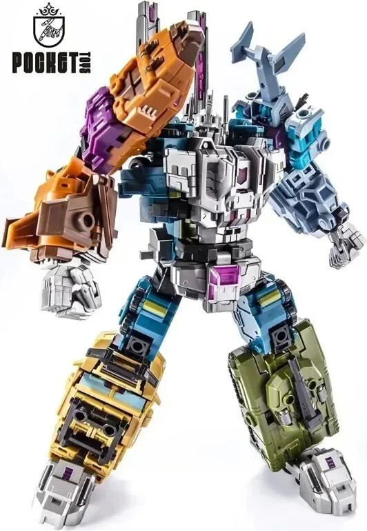 Bandai PocketToys Transformation Bruticus 5 in 1 PT05 PT-05 Combo G1 Battle Titan 27cm Action Figure Toy Collectible Toy Gifts