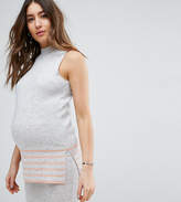 Thumbnail for your product : ASOS Maternity Sleeveless Stripe Jumper