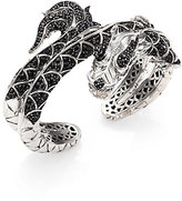 Thumbnail for your product : John Hardy Naga Black Sapphire, Ruby & Sterling Silver Dragon Kick Cuff Bracelet