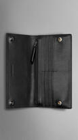 Thumbnail for your product : Burberry Charcoal Check Continental Wallet