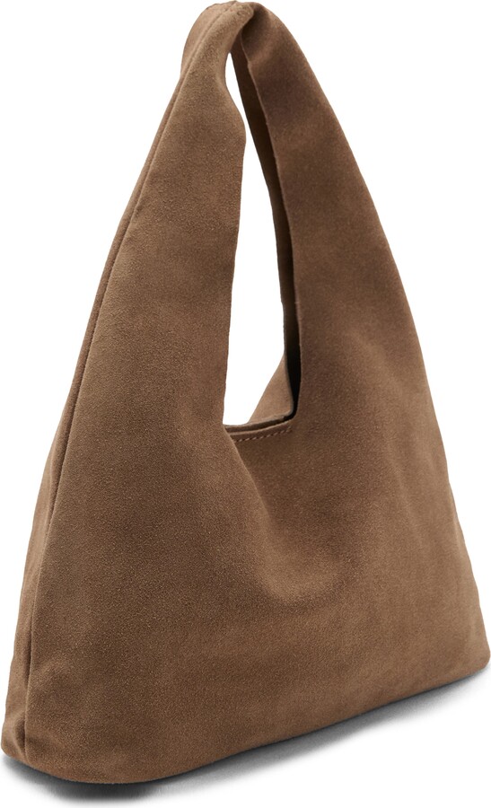 MANGO TEEN Mini Suede Shoulder Bag