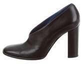 Thumbnail for your product : Celine Leather Squared-Toe Booties