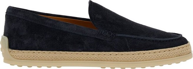 Tod's Logo Debossed Slip-On Espadrilles