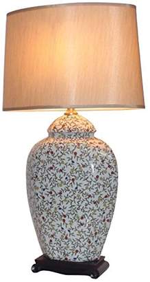 UK's LARGEST RANGE OF PORCELAIN LAMPS - Large Oriental Ceramic Table Lamp (M9546) - Chinese Mandarin Style Perfect for All Living Rooms & Bedrooms - Superb Quality