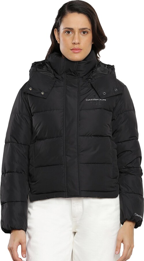 Calvin Klein Jeans Women Short Puffer Coat Women's Jackets Calvin