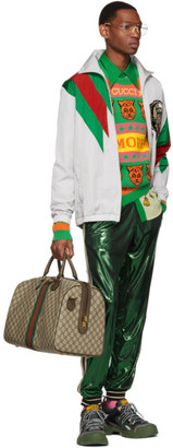 Gucci Green Laminated Oversized Lounge Pants
