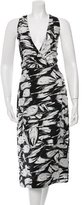 Thumbnail for your product : Yigal Azrouel Abstract Print Midi Dress w/ Tags