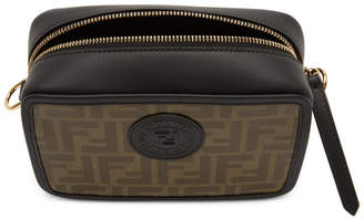 Fendi Black and Brown Small Forever Camera Bag