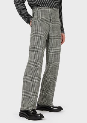 mens plaid tweed pants