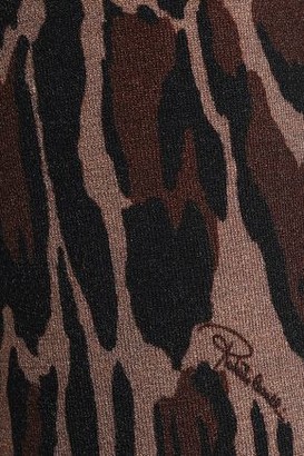 Roberto Cavalli Printed Wool-blend Bootcut Pants