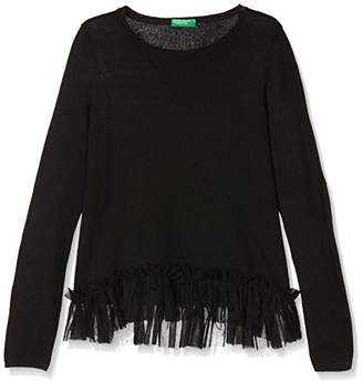 Benetton Girl's Sweater L/s Sweatshirt,(Manufacturer Size: XX)