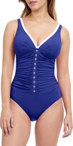 French Pleats D-Cup One-Piece 