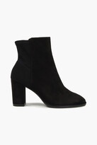 Thumbnail for your product : Stuart Weitzman Harper Neoprene-paneled Suede Ankle Boots