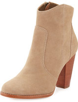 Thumbnail for your product : Joie Dalton Suede Stacked-Heel Bootie, Cement