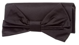 Valentino Satin Bow-Embellished Clutch