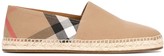 Thumbnail for your product : Burberry Canvas Check Espadrilles