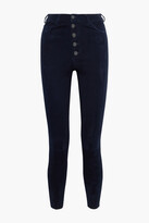 Thumbnail for your product : Alice + Olivia Mikah Stretch-suede Skinny Pants