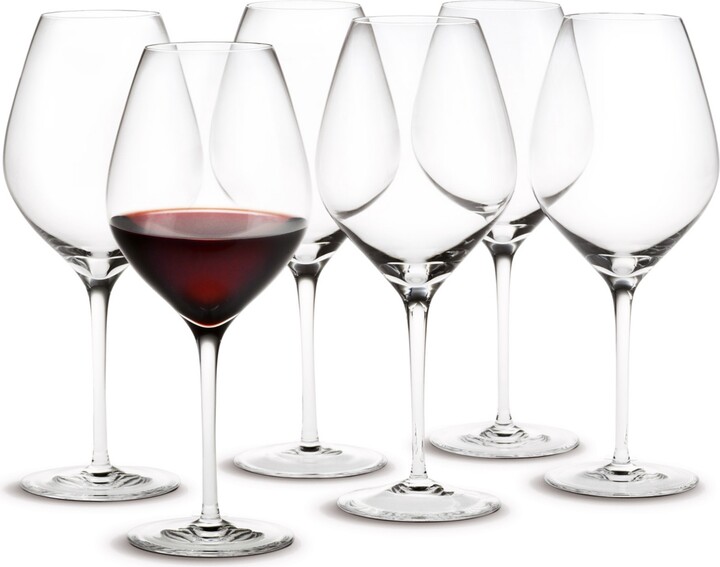 Holmegaard Cabernet Burgundy Glasses, Set of 6