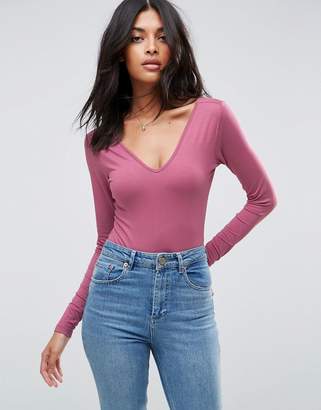 ASOS Long Sleeved Body with V Front and Back