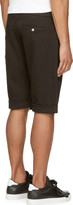 Thumbnail for your product : Balmain Pierre Black Twill Pleated Shorts