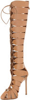 Thumbnail for your product : Francesco Russo Closed-Toe Gladiator Knee Boot, Tan