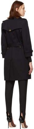 Givenchy Navy 4G Buttons Trench Coat