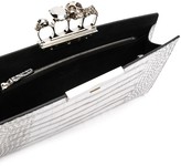 Thumbnail for your product : Alexander McQueen Crocodile-Effect Clutch Bag