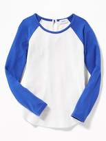 Thumbnail for your product : Old Navy Plush-Knit Raglan-Sleeve Top for Girls