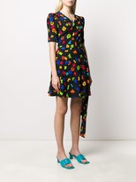 Thumbnail for your product : Moschino Letters Print Wrap Dress