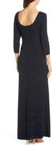 Thumbnail for your product : Alex Evenings Knot Front Sequin Jacquard Evening Dress