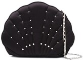 Thumbnail for your product : Les Petits Joueurs Crystal-Embellished Shell Clutch