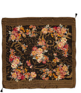 Thumbnail for your product : Etro Metallic Floral Wrap with Tassel, Black