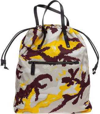 printed drawstring backpack
