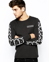 Thumbnail for your product : ASOS Long Sleeve T-Shirt With Chicago 1990 Print