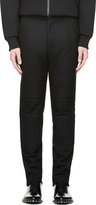 Thumbnail for your product : Givenchy Black Felt Moto Trousers