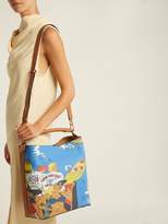 Thumbnail for your product : Loewe T Bucket Holiday Leather Bag - Womens - Blue Multi