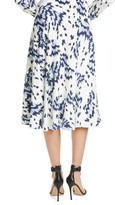Thumbnail for your product : St. John Painted Butterfly Print Skirt